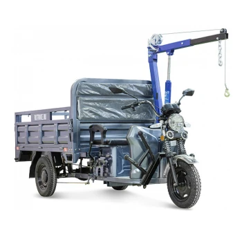 Грузовой электротрицикл Rutrike D4 NEXT 1800 60V1200W с краном для поднятия грузов